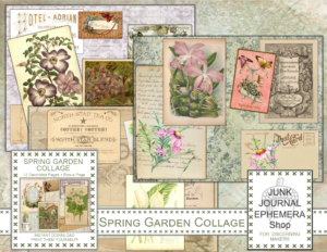 Spring Garden Collage Pages