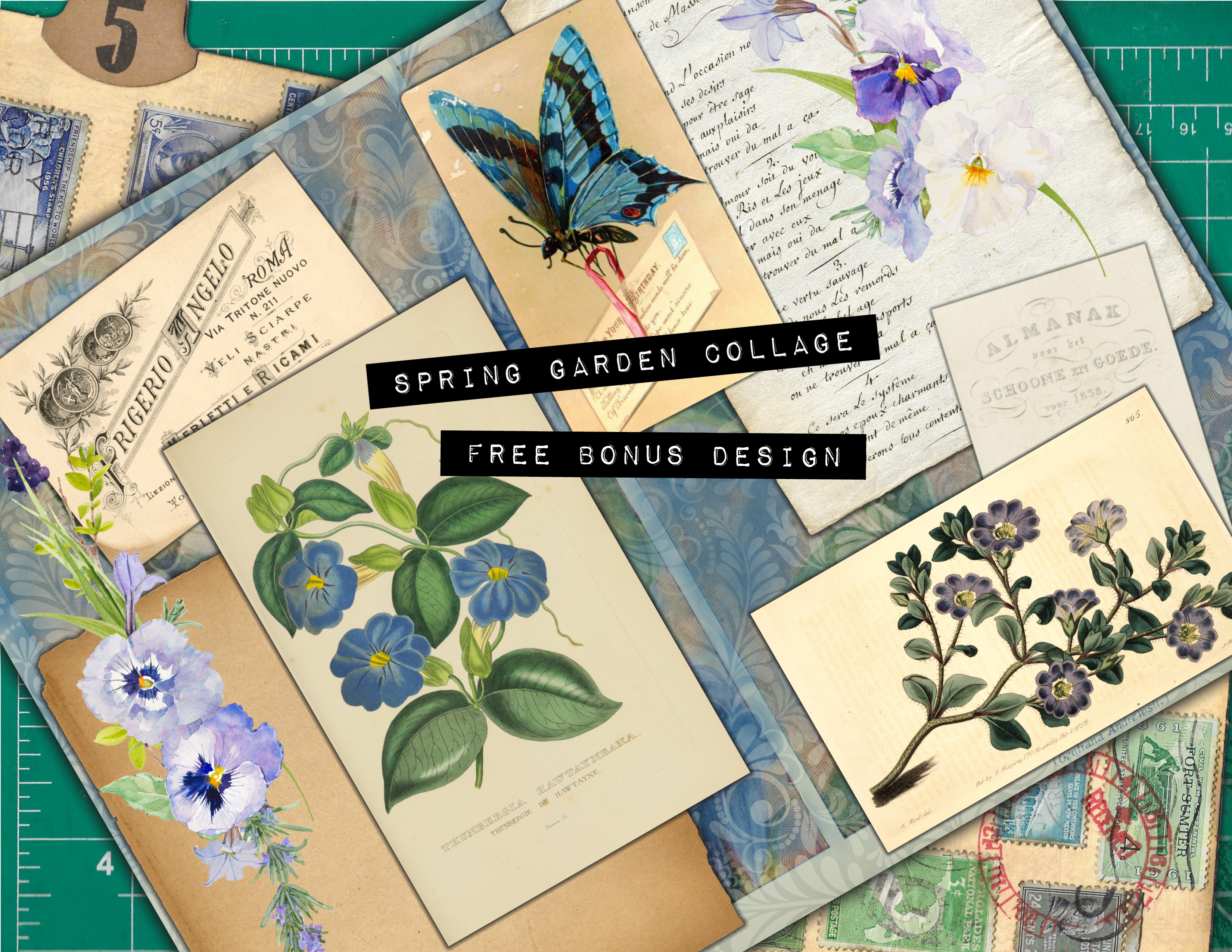 Bonus Design for Spring Garden Collage Pages