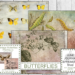 Vintage Butterflies Printables, Reverse Pages