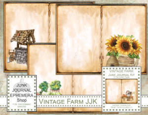 Vintage Farm Junk Journal Kit