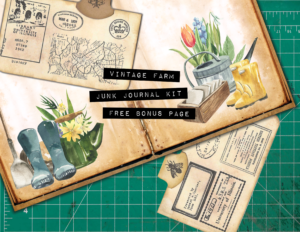 Vintage Farm Junk Journal Kit