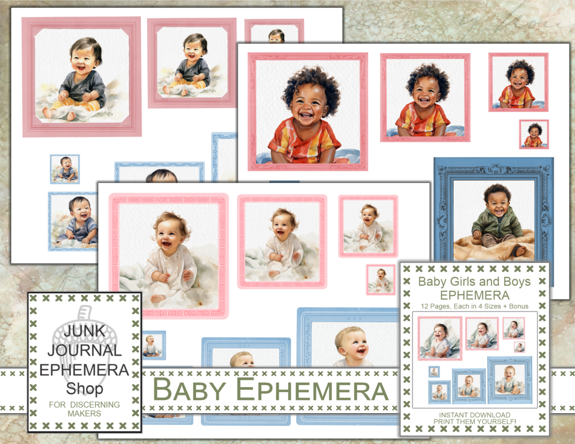 Baby Girls and Boys Ephemera