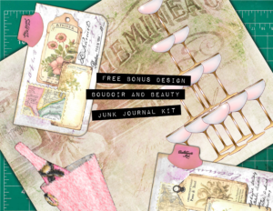 Free Bonus Design fo Boudoir and Beauty Junk Journal Kit