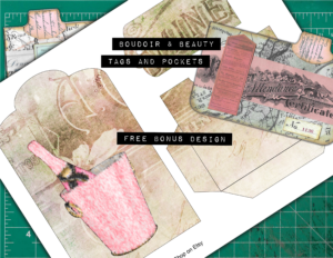 FREE Bonus Design for Boudoir and Beauty Tags and Pockets