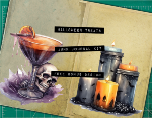 FREE Bonus Design for Halloween Treats Junk Journal Kit