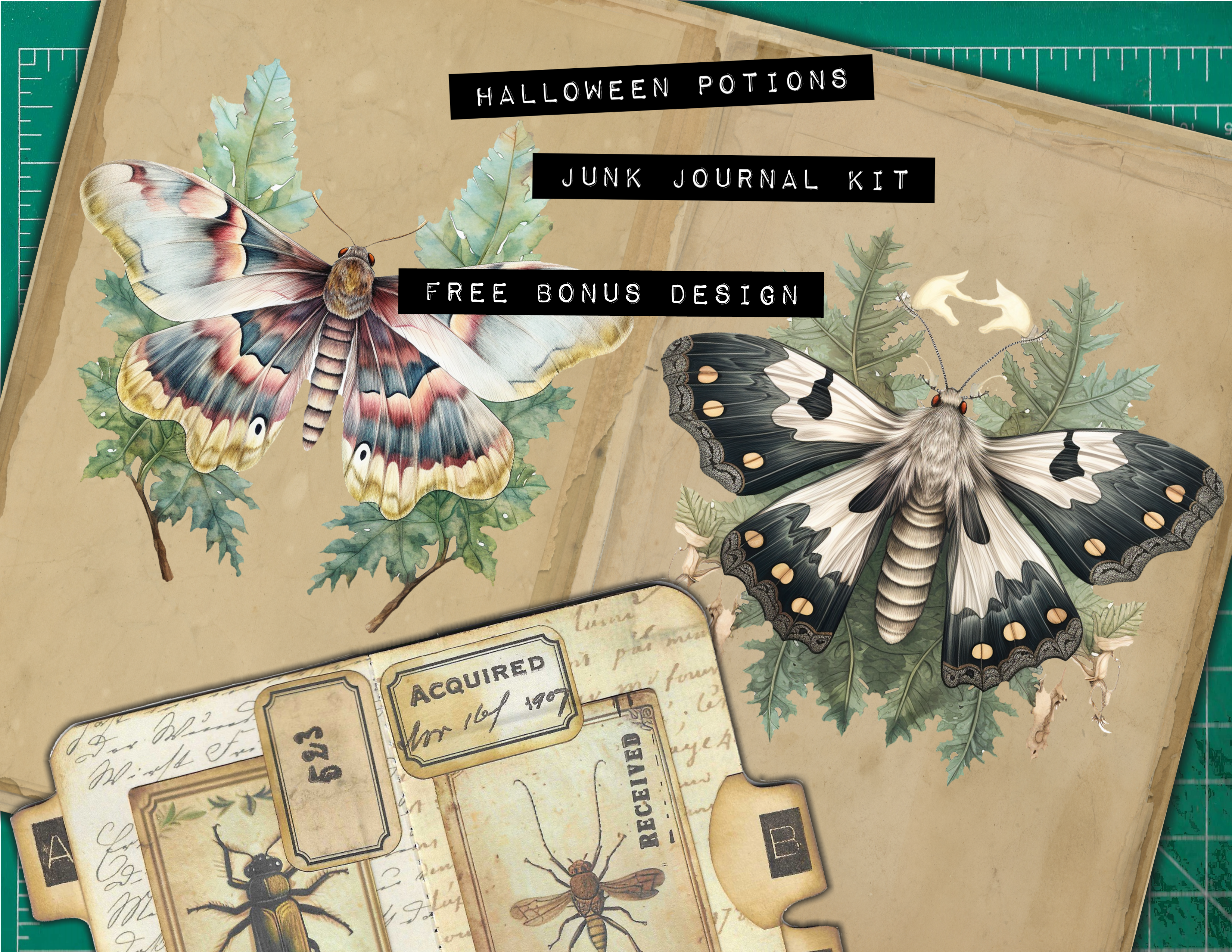 Bonus Design for Halloween Potions Junk Journal Kit