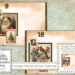 Vintage Christmas Postage Stamps Advent Calendar Junk Journal Kit