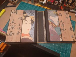 Asian Themed Book Box- Open
