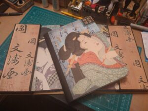 Asian Themed Book Box- With Composition Books