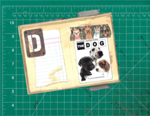 Dog themed Junk Journal page