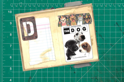 Dog themed Junk Journal page