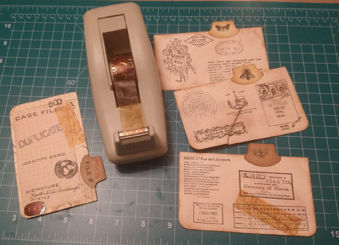 Distressed tape fixing a deliberate rip