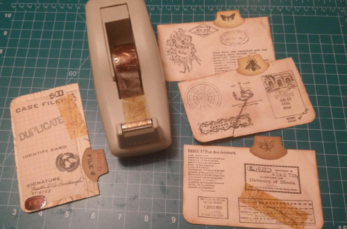 Distressed tape fixing a deliberate rip