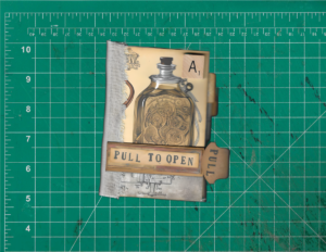 Steampunk Bottle Junk Journal Front Cover