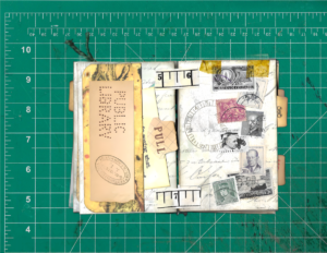 Steampunk Bottle Junk Journal Eighth Spread