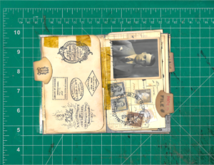 Steampunk Bottle Junk Journal Ninth Spread