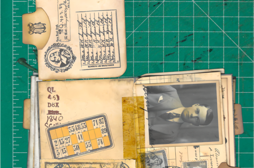 Steampunk Bottle Junk Journal Ninth Spread, Flip 1