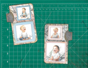 vintage style baby ephemera card junk journal printable example
