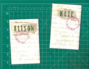 Back covers of Mothers Day junk journals