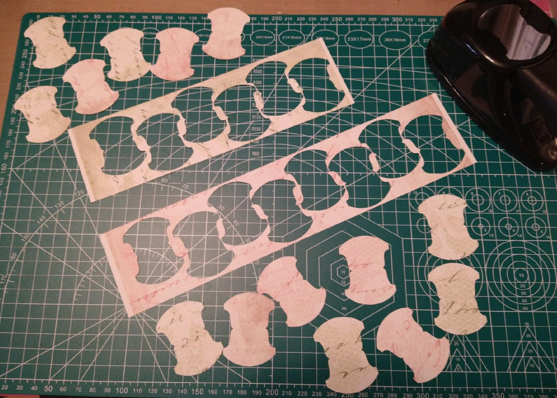 Stampin Up Whale Tail Punch and efficient paper usage